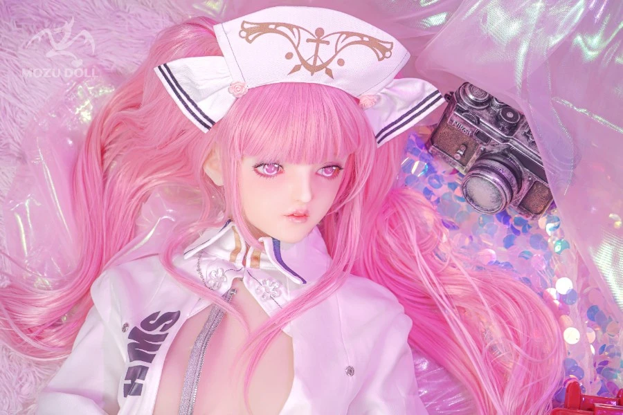 Pretty Pink Haired Nurse Sex Doll Lisa 145cm (Free Doll Same Clothes)