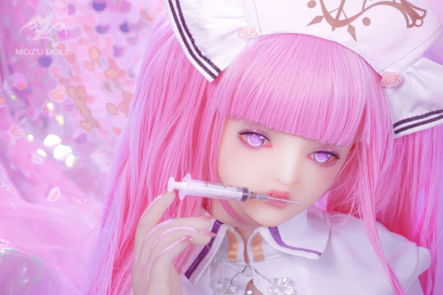 Pretty Pink Haired Nurse Sex Doll Lisa 145cm (Free Doll Same Clothes)