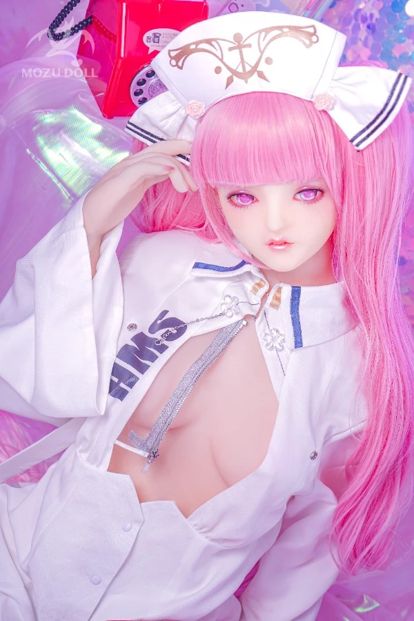 Pretty Pink Haired Nurse Sex Doll Lisa 145cm (Free Doll Same Clothes)