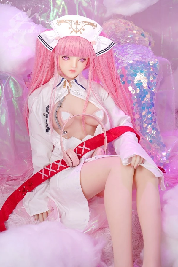 Pretty Pink Haired Nurse Sex Doll Lisa 145cm (Free Doll Same Clothes)