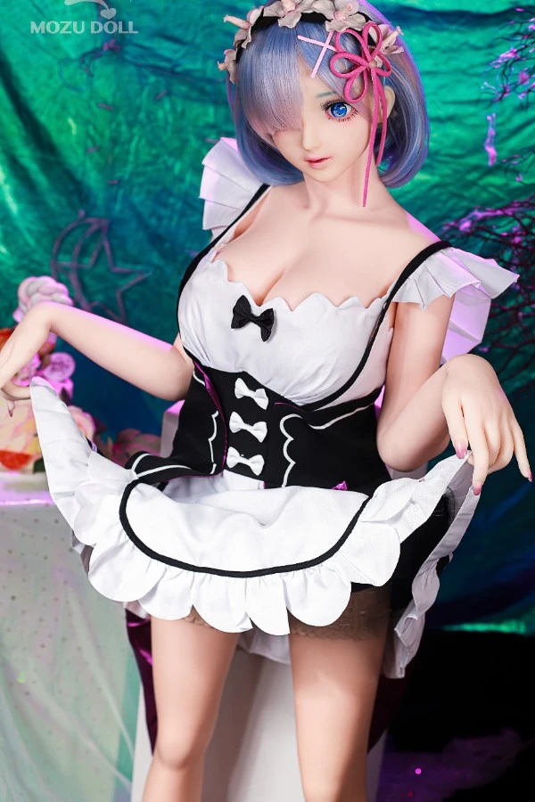 Maid Swimsuit Anime Sex Doll Rem 145cm (Free Doll Same Clothes)