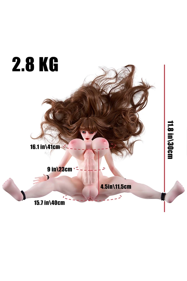Big Breasted Muscle Monkey Sex Doll Sloane 30cm (Free Clothes, Tail)