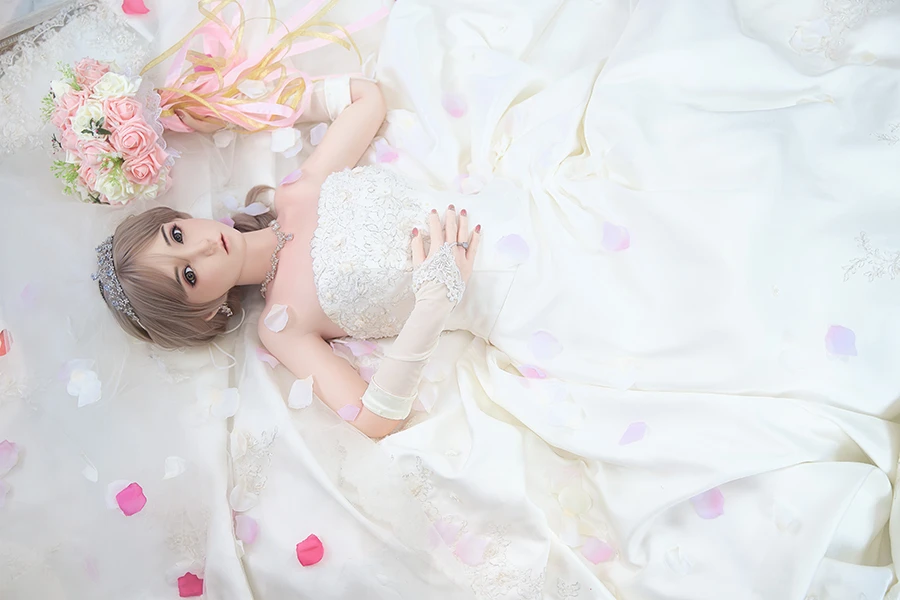 Beautiful Asian Bride Sex Doll Marry 150cm