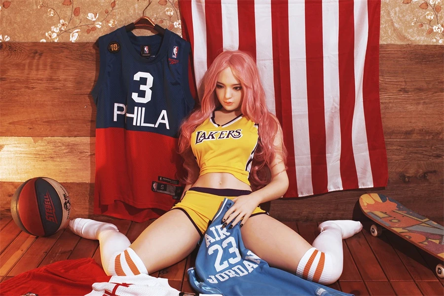 Pink Hair Basketball Baby Sex Doll Remy 168cm
