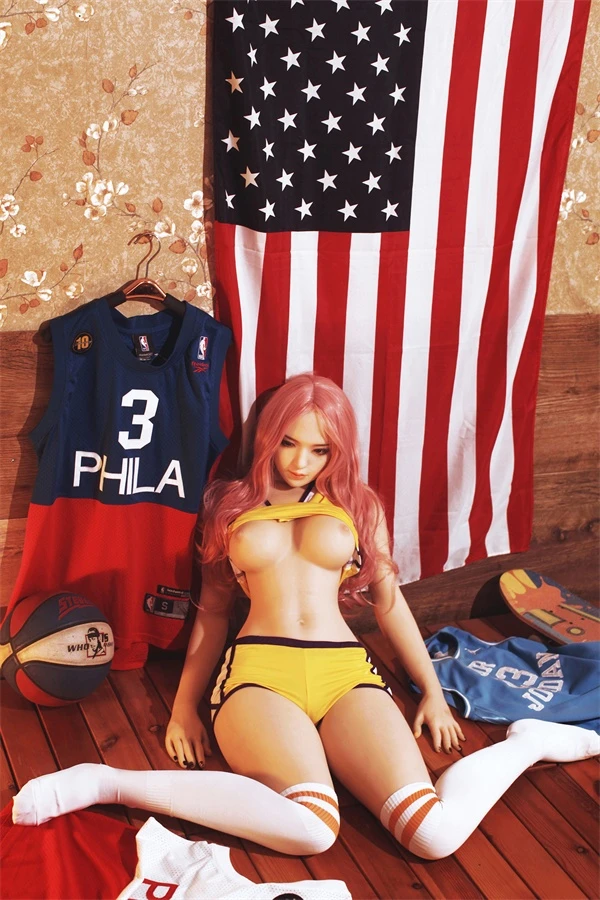 Pink Hair Basketball Baby Sex Doll Remy 168cm