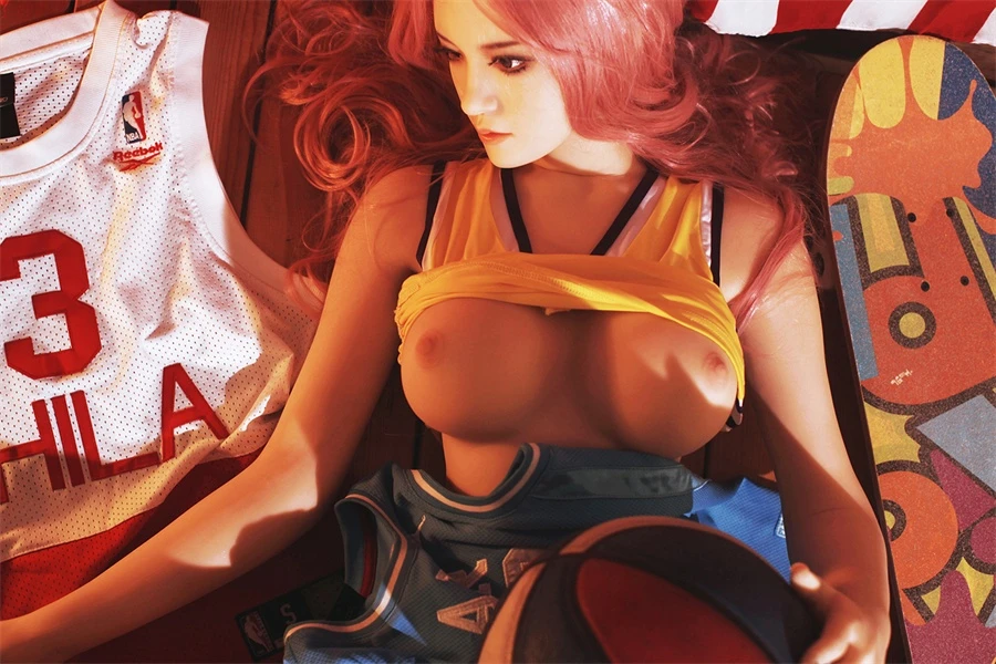 Pink Hair Basketball Baby Sex Doll Remy 168cm