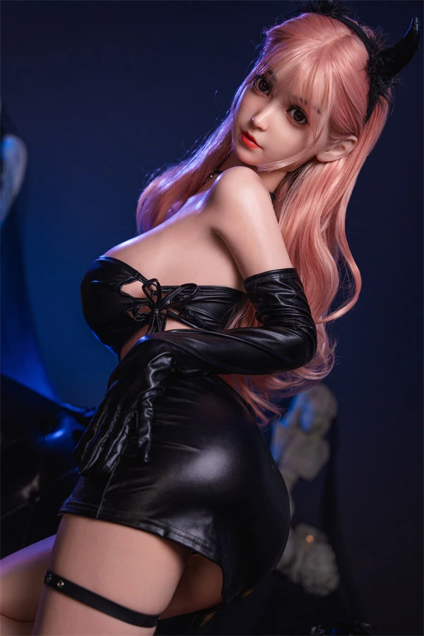 Cute Pink Hair Silicone Sex Doll Michael 159cm