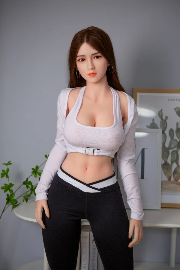 Gentle Brunette Sex Doll Della 163cm (Silicone Head)
